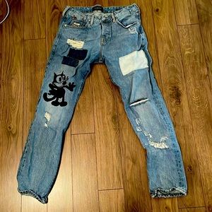 Patchwork jeans